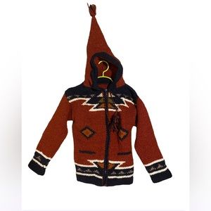 Handmade Unisex Alpaca Zip up Sweater